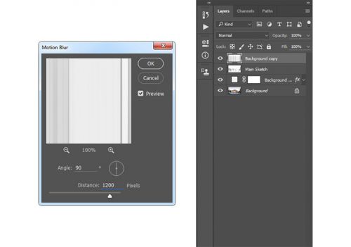 آموزش ایجاد افکت اسکچ معماری در فتوشاپ